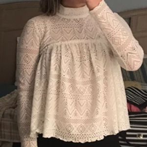 FP white flowy summer top